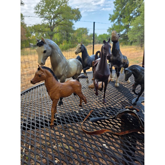 Breyer Other - Vintage Breyer Hartland Horse Figurine Lot 6pc AS IS Restoration Project Saddles